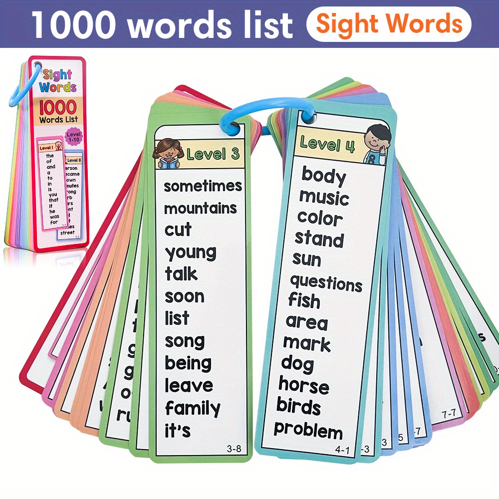 Board Game Simple - 1000 Sight Words Flash Cards for