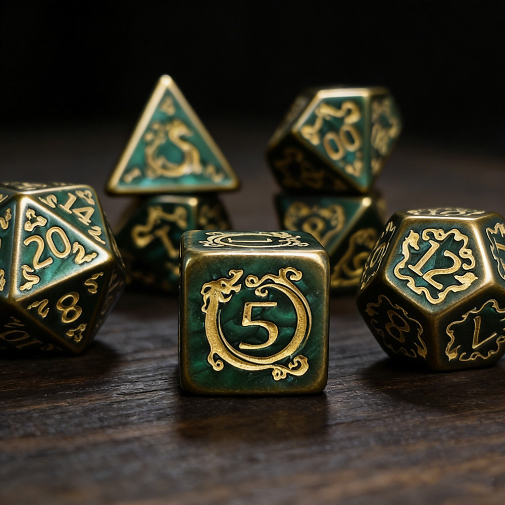 DND Dice 7Pcs/set Dragon Patte - Dice Set Polyhedral ulasan dan harga