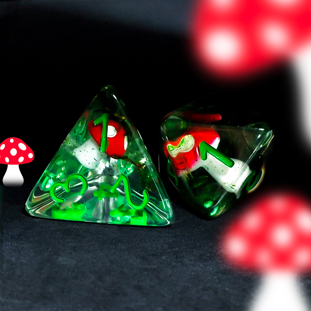 7Pcs/Set DND Dice Transparent  - Dice Set Polyhedral ulasan dan harga