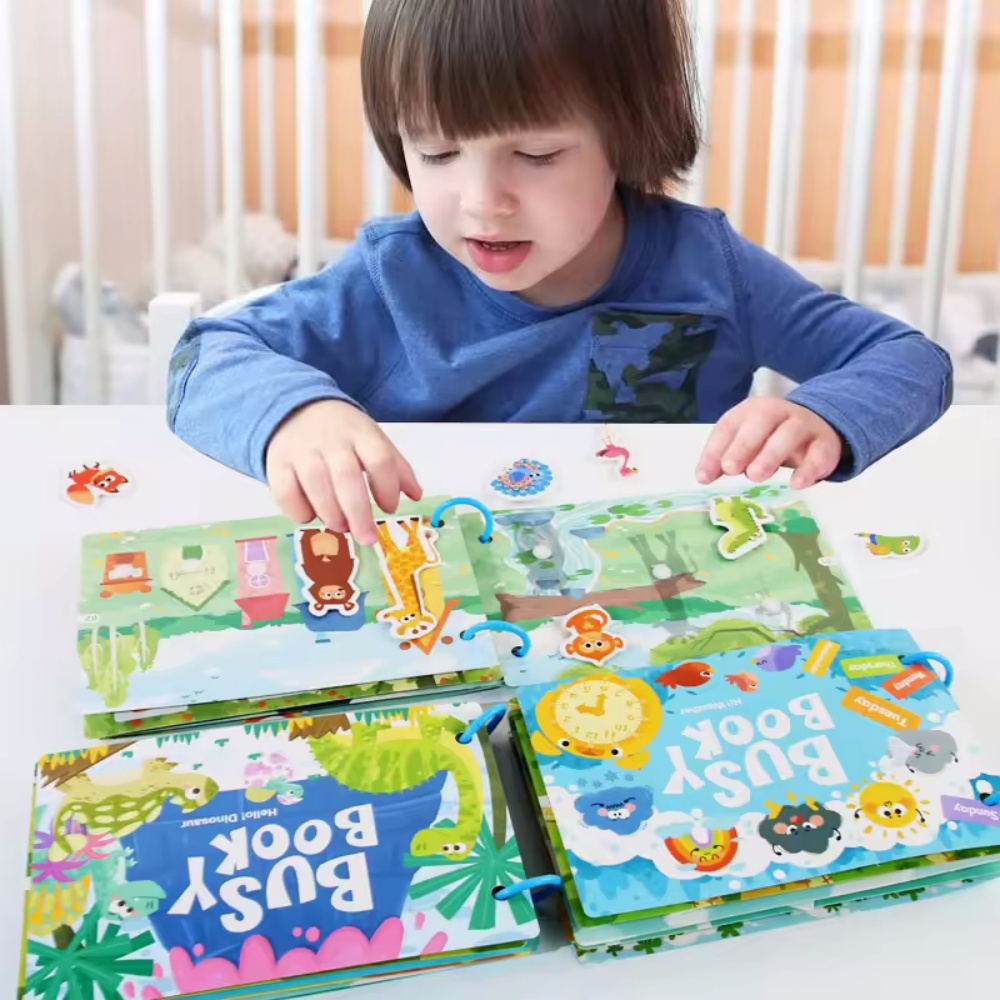 Busy Book Sticker Quiet Book f - Board Game English For Kids ulasan dan harga