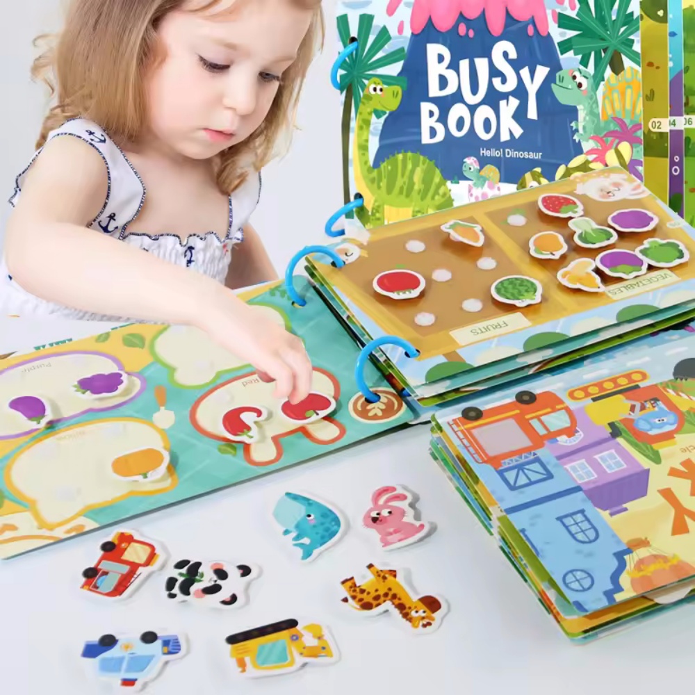 Busy Book Sticker Quiet Book f - Board Game English For Kids ulasan dan harga