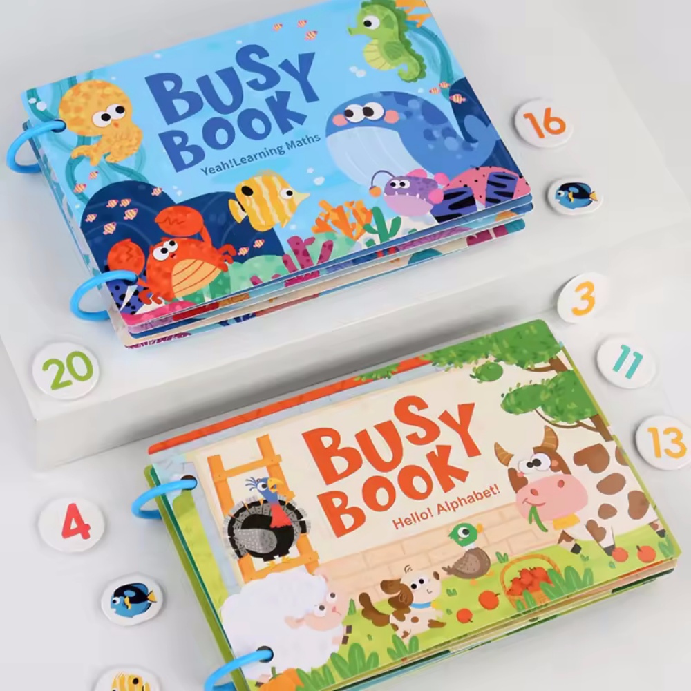 Busy Book Sticker Quiet Book f - Board Game English For Kids ulasan dan harga