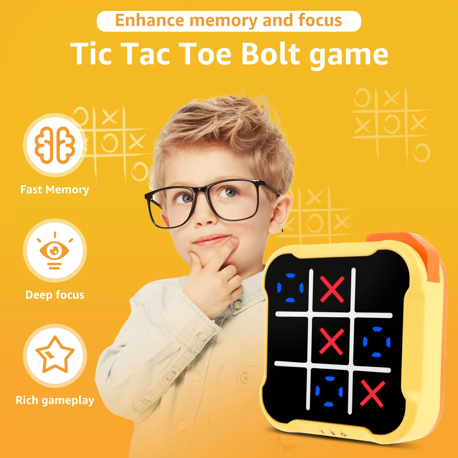 3in1 Electronic TIC-TAC-TOE Bo - Board Game English For Kids ulasan dan harga