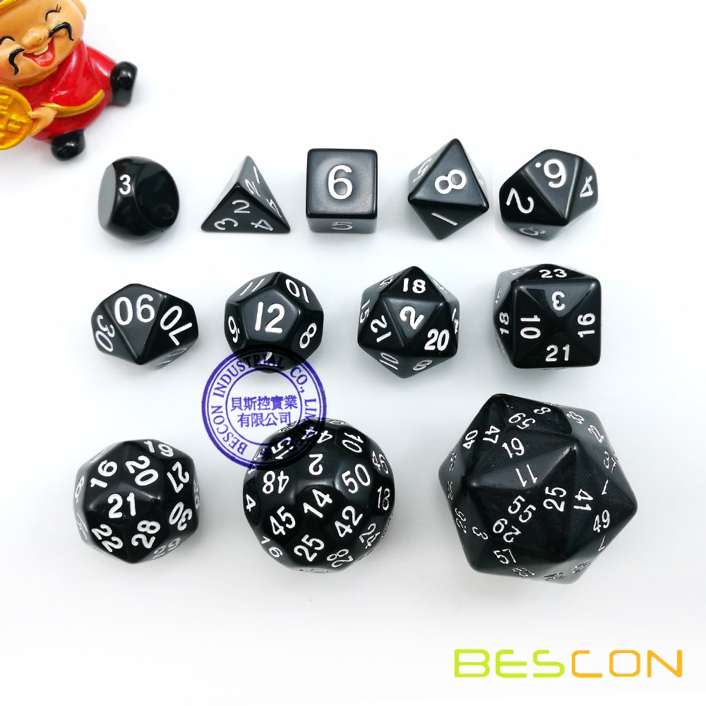 12pcs Polyhedral Dice Set D3-D - Dice Set Polyhedral ulasan dan harga