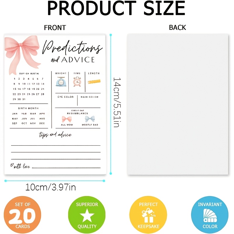20PCS Baby Prediction and Sugg - Board Game Simple ulasan dan harga