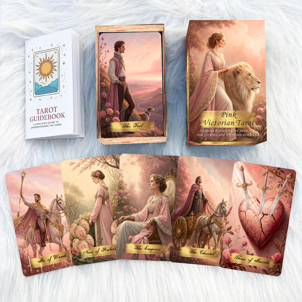 Pink Victorian Tarot Cards Set - Board Game Dixit ulasan dan harga