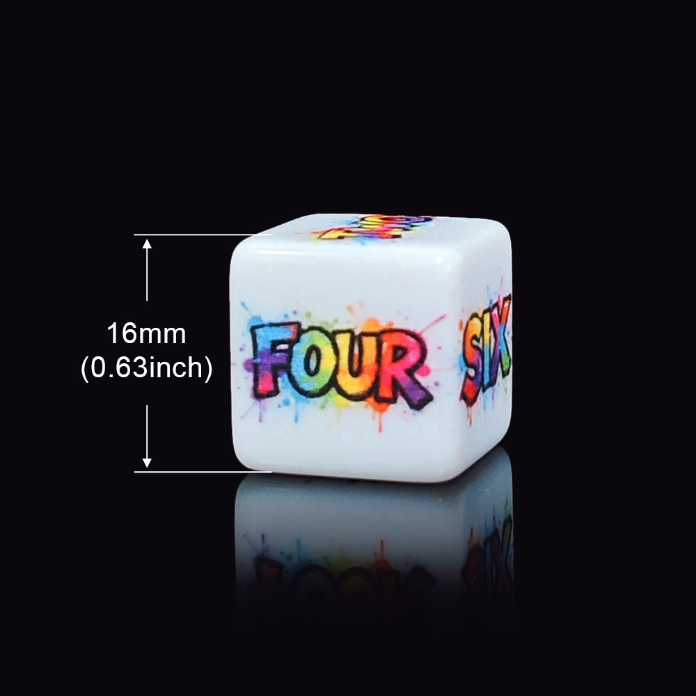 12Pcs 16MM Color Splash Englis - Board Game English For Kids ulasan dan harga