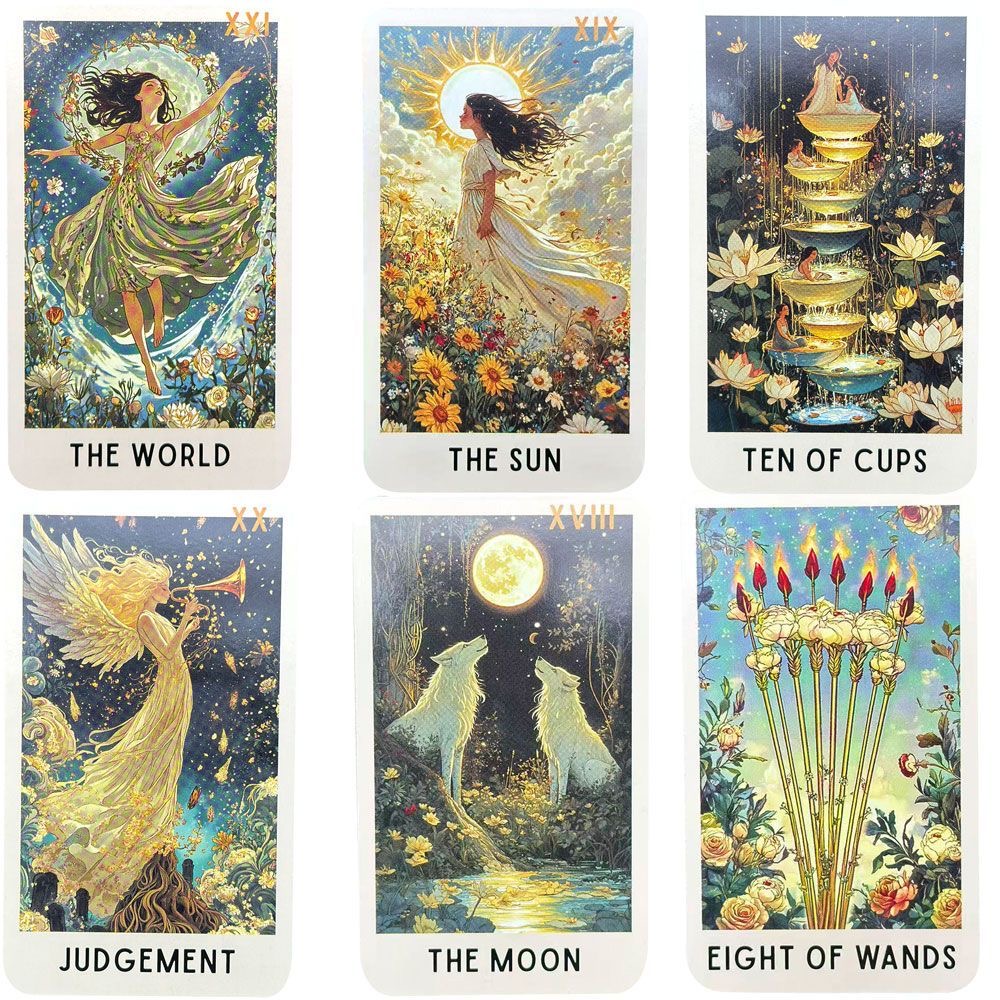 78 Enigmatic Bloom Tarot Cards - Board Game Oracle ulasan dan harga