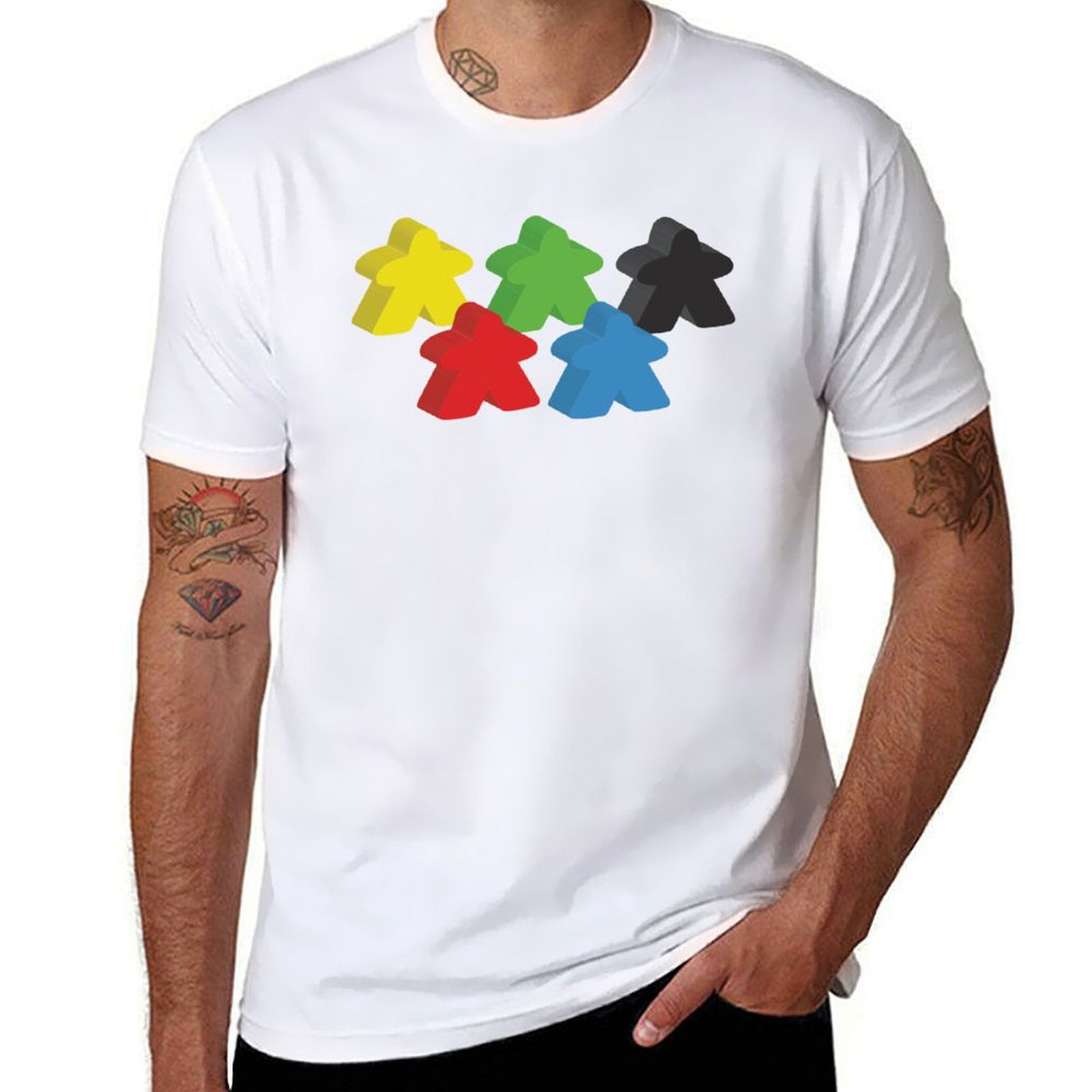 Set of 5 meeples (Board game t - Meeple Token Set ulasan dan harga